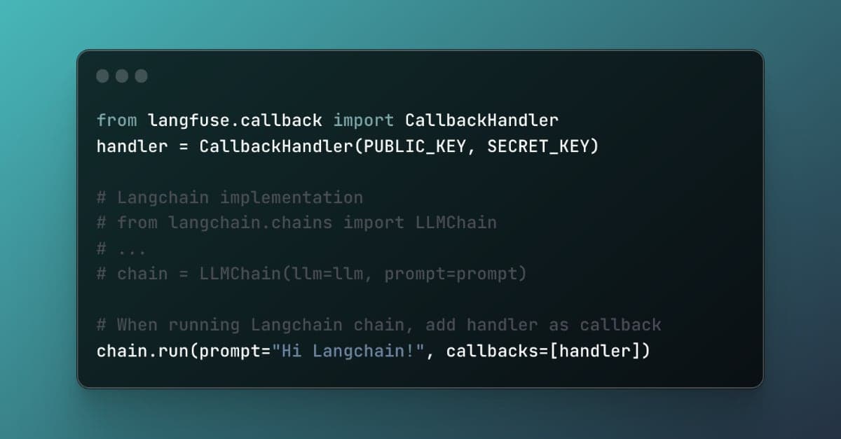 Langchain integration (Python)